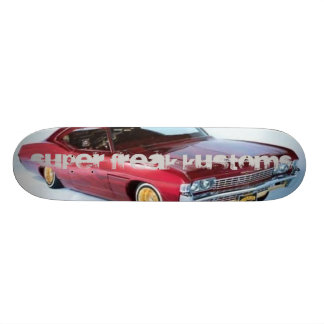 chevy lowrider för impala 1968 mini skateboard bräda 18,7 cm