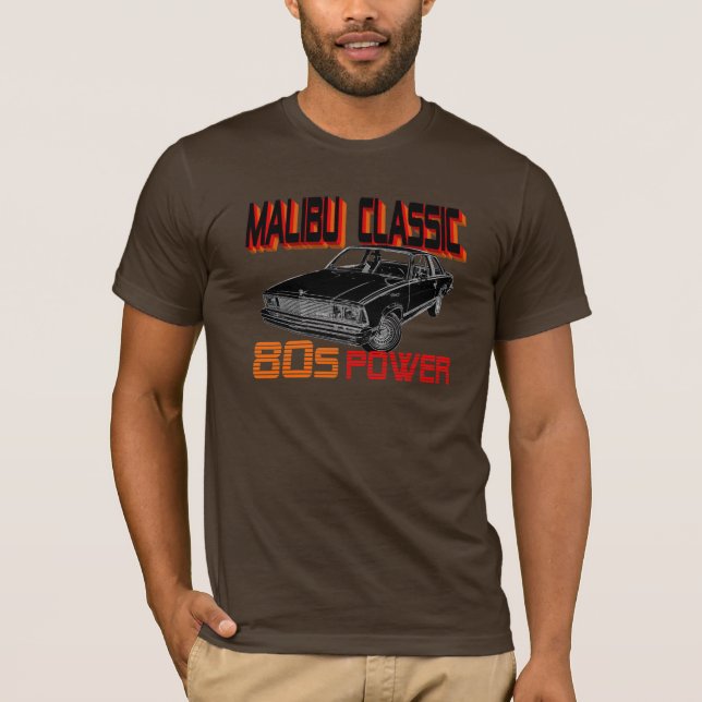 Chevy Malibu klassiker 1981 T-shirt (Framsida)