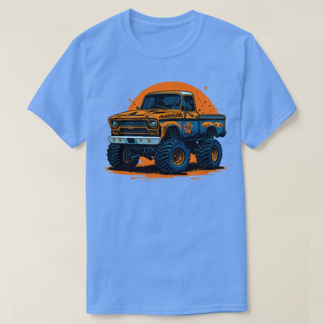 Chevy Monster Lastbil T Shirt (Design framsida)