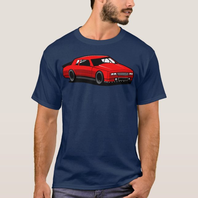 Chevy Monte Carlo Racing Car friends T Shirt (Framsida)