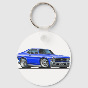 Chevy Nova Blue Car Nyckelring