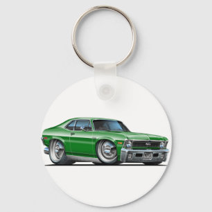 Chevy Nova Grönt Car Nyckelring