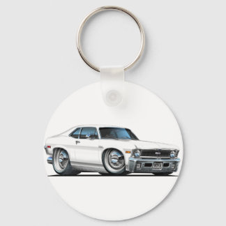 Chevy Nova White Car Nyckelring