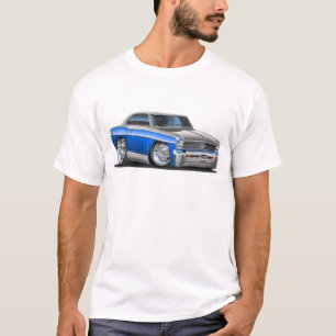 Chevy NovaBlått-Grå färg bil T Shirt