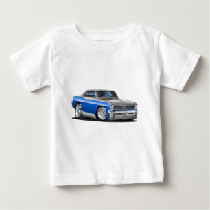 Chevy NovaBlått-Grå färg bil Tee Shirt