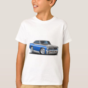 Chevy NovaBlått-Grå färg bil Tee Shirt