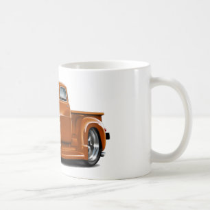 Chevy orange lastbil 1950-52 kaffemugg