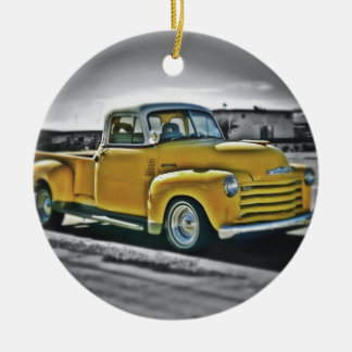 Chevy Pick Up Julgransprydnad Keramik