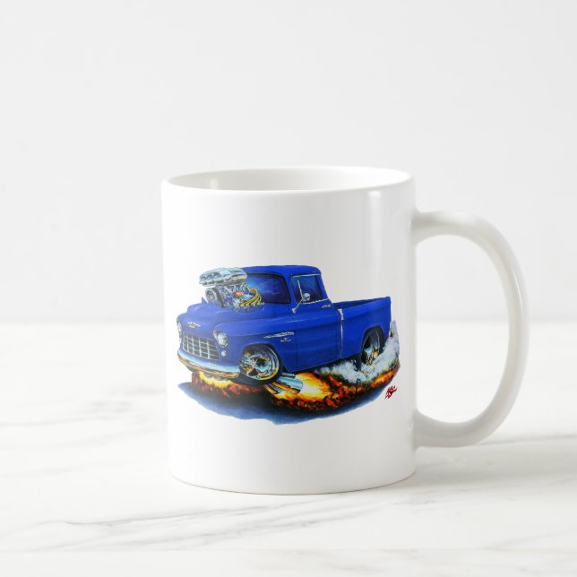 Chevy pickup blåttlastbil 1955 kaffemugg (Höger)