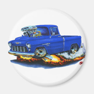 Chevy pickup blåttlastbil 1955 magnet