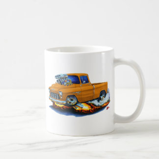 Chevy pickup orange lastbil 1955 kaffemugg