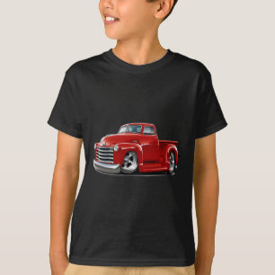 Chevy röd lastbil 1950-52 t-shirt