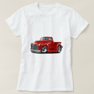 Chevy röd lastbil 1950-52 t-shirt