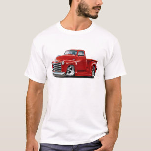 Chevy röd lastbil 1950-52 t-shirt