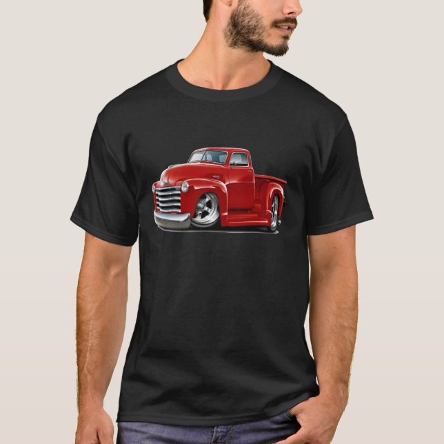 Chevy röd lastbil 1950-52 tröja (Framsida)