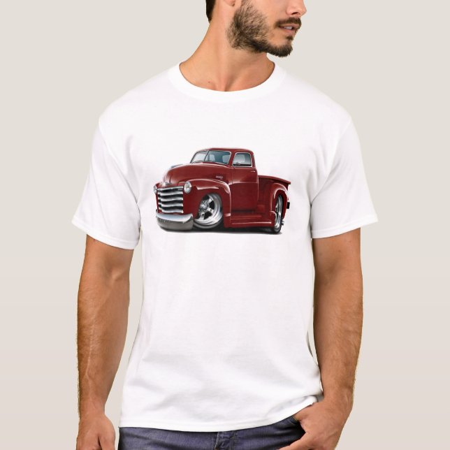 Chevy rödbrun lastbil 1950-52 tröja (Framsida)