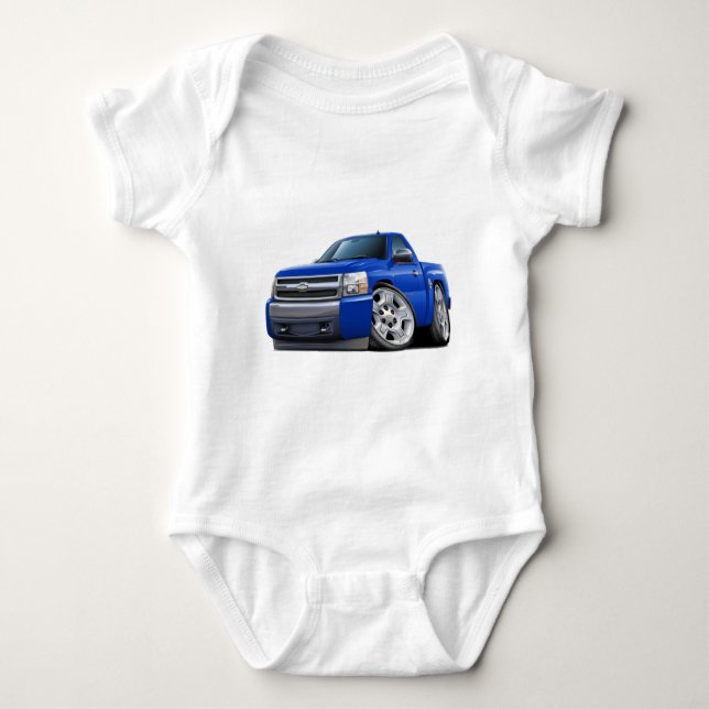 Chevy Silverado blåttlastbil Tee Shirt (Framsida)