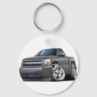 Chevy Silverado Grått Lastbil Nyckelring