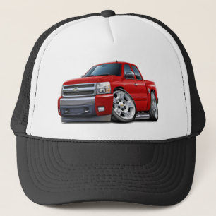 Chevy Silverado röd fördjupad Cab Keps