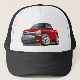Chevy Silverado röd fördjupad Cab Keps