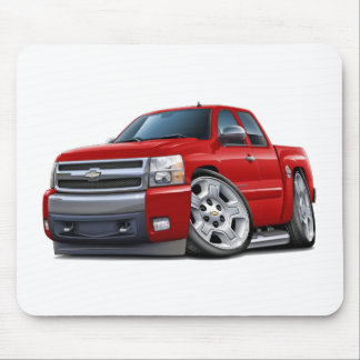 Chevy Silverado röd fördjupad Cab Musmatta