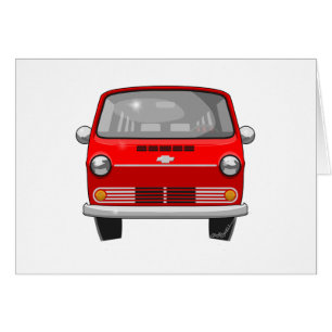 Chevy skåpbil 1962 hälsningskort