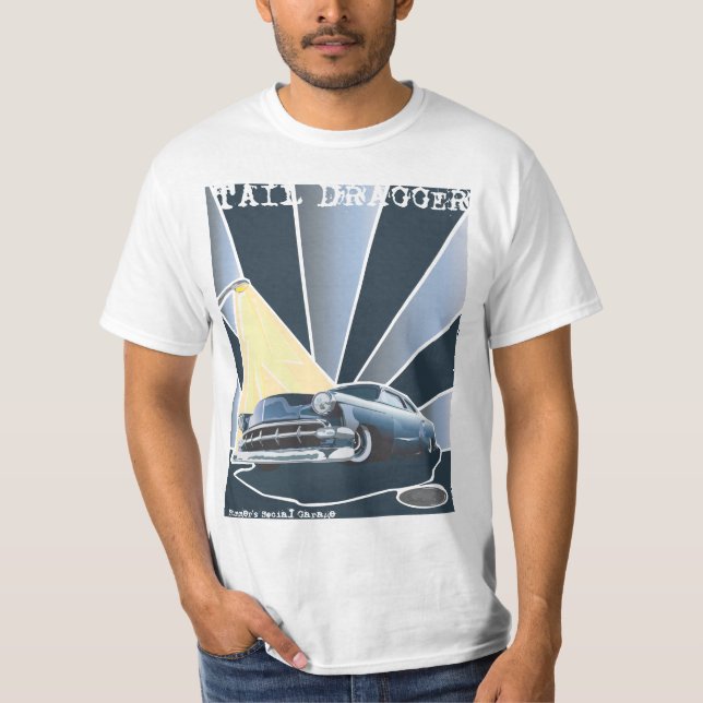 Chevy svan Dragger Tee Shirt (Framsida)