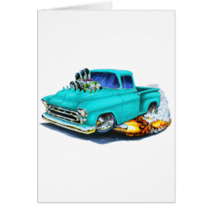 Chevy uppsamlingsturkos 1957 hälsningskort