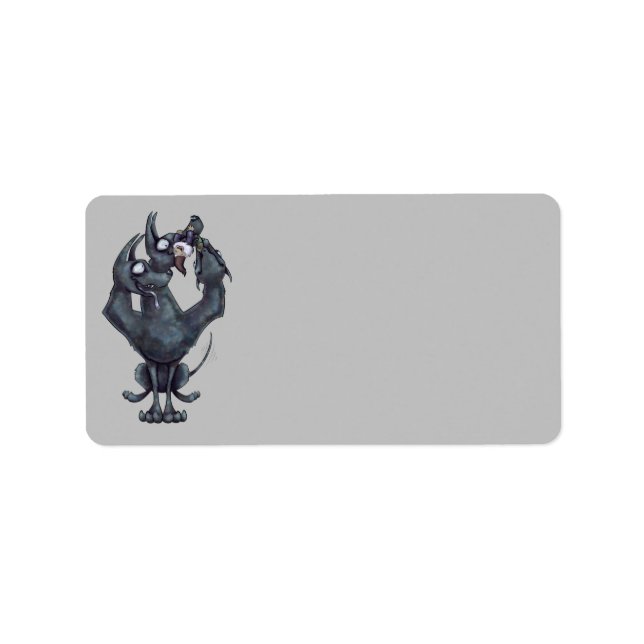 Chew Leksak Adressetikett (Framsidan)