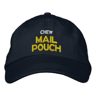 Chew Mail Pouch Broderad Keps