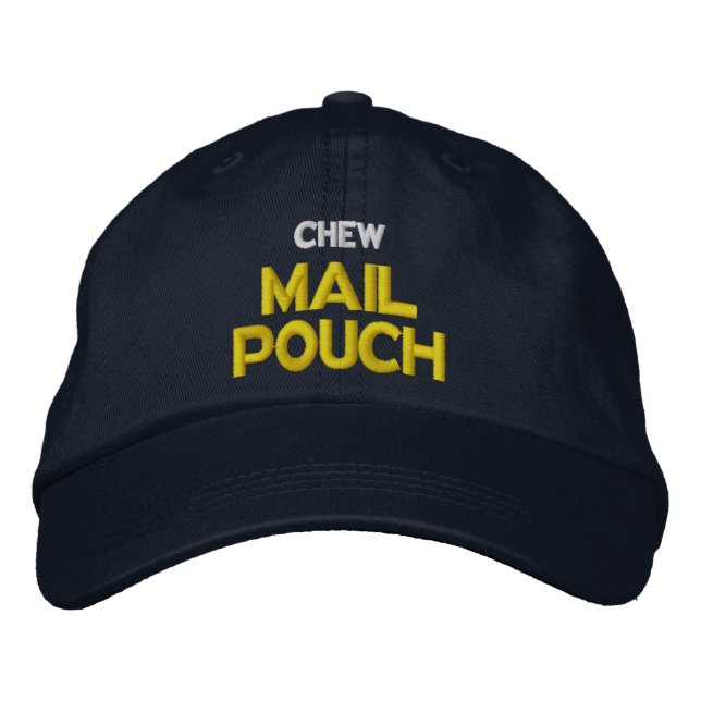 Chew Mail Pouch Broderad Keps (Framsida)