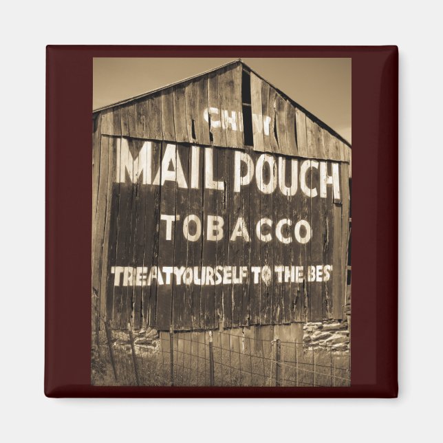 Chew Mail Pouch Tobacco Barn Magnet (Framsidan)