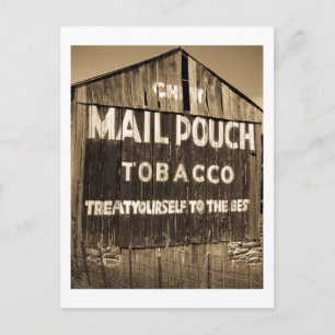 Chew Mail Pouch Tobacco Barn Vykort