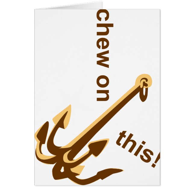 Chew på det här hälsningskort (Framsidan)