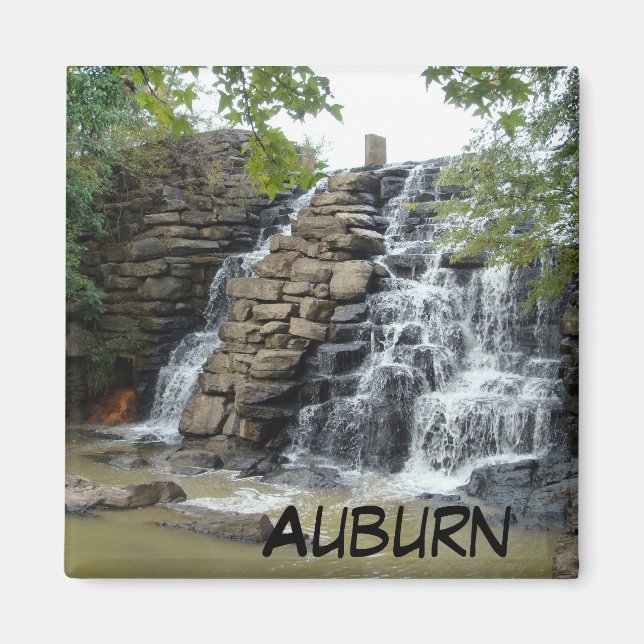 Chewacla State Park Auburn Waterfall Photo Magnet (Framsidan)