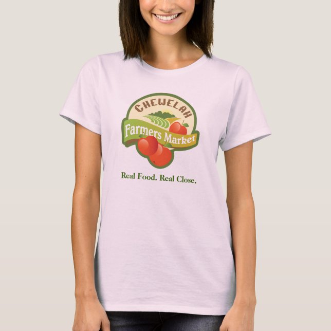 Chewelah Farmers Market Tee Shirt (Framsida)