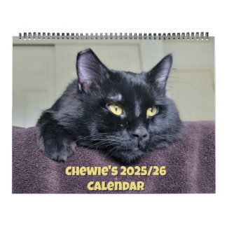 Chewie the Black Cat: 18 Months of Whiskers, Paws, Kalender