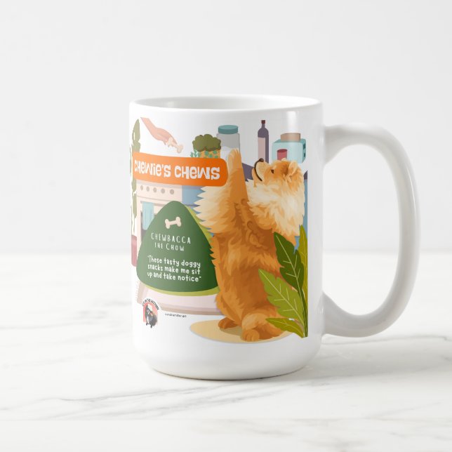CHEWIE'S CHEWS -CHOW  Konstmuseirecept Kaffemugg (Höger)