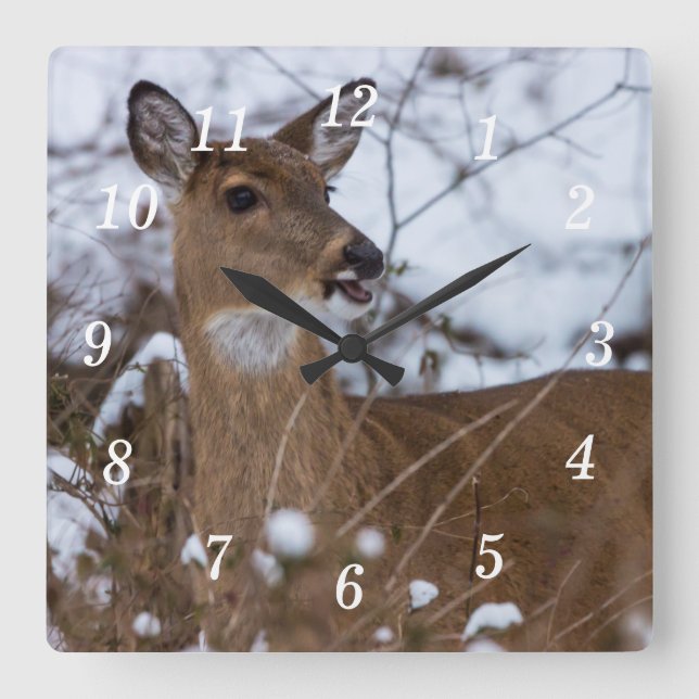 Chewy Wall Clock Fyrkantig Klocka (Framsida)