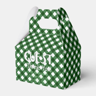 Chex 16-CHRISTMAS GRÖNT-PARTY FAVOR BOX, Gable Presentaskar