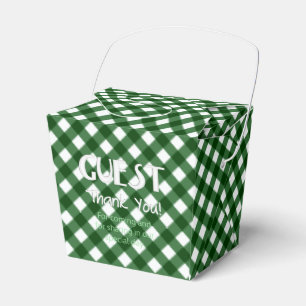 Chex 16-CHRISTMAS GRÖNT-PARTY FAVOR BOX, ta ut Presentaskar