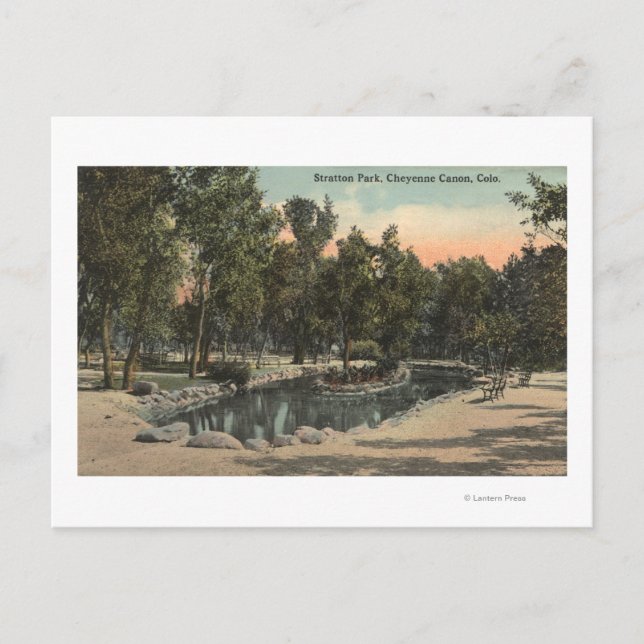 Cheyenne Canyon, Colorado - Stratton Park View Vykort (Framsida)