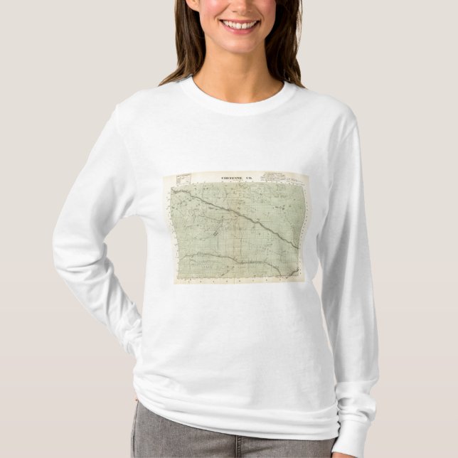 Cheyenne County Nebraska Tee Shirt (Framsida)