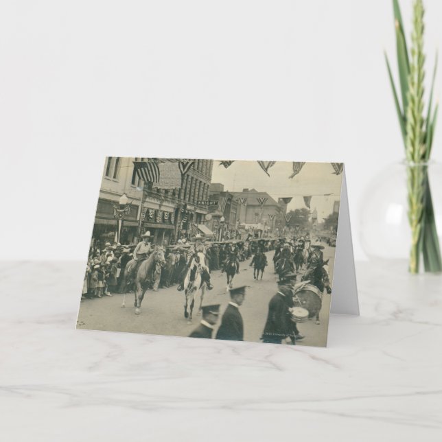Cheyenne Frontier Days parad. Kort (Framsida)