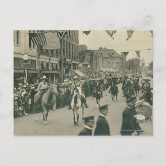 Cheyenne Frontier Days parad. Vykort