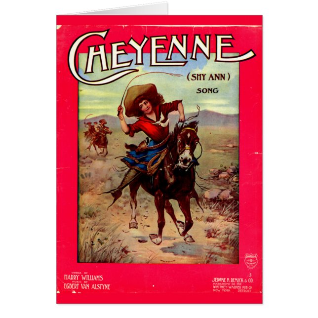 Cheyenne Hälsningskort (Framsidan)