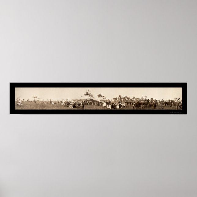 Cheyenne Indian Dancer Photo 1909 Poster (Framsidan)