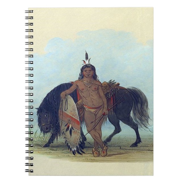 Cheyenne Indian Warrior Anteckningsbok (Framsidan)