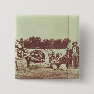Cheyenne indier på flyttningen, 1878 (b-/wfotoet) knapp