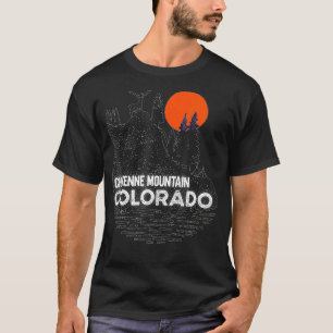 Cheyenne Mountain Colorado hiking camping nature d T Shirt